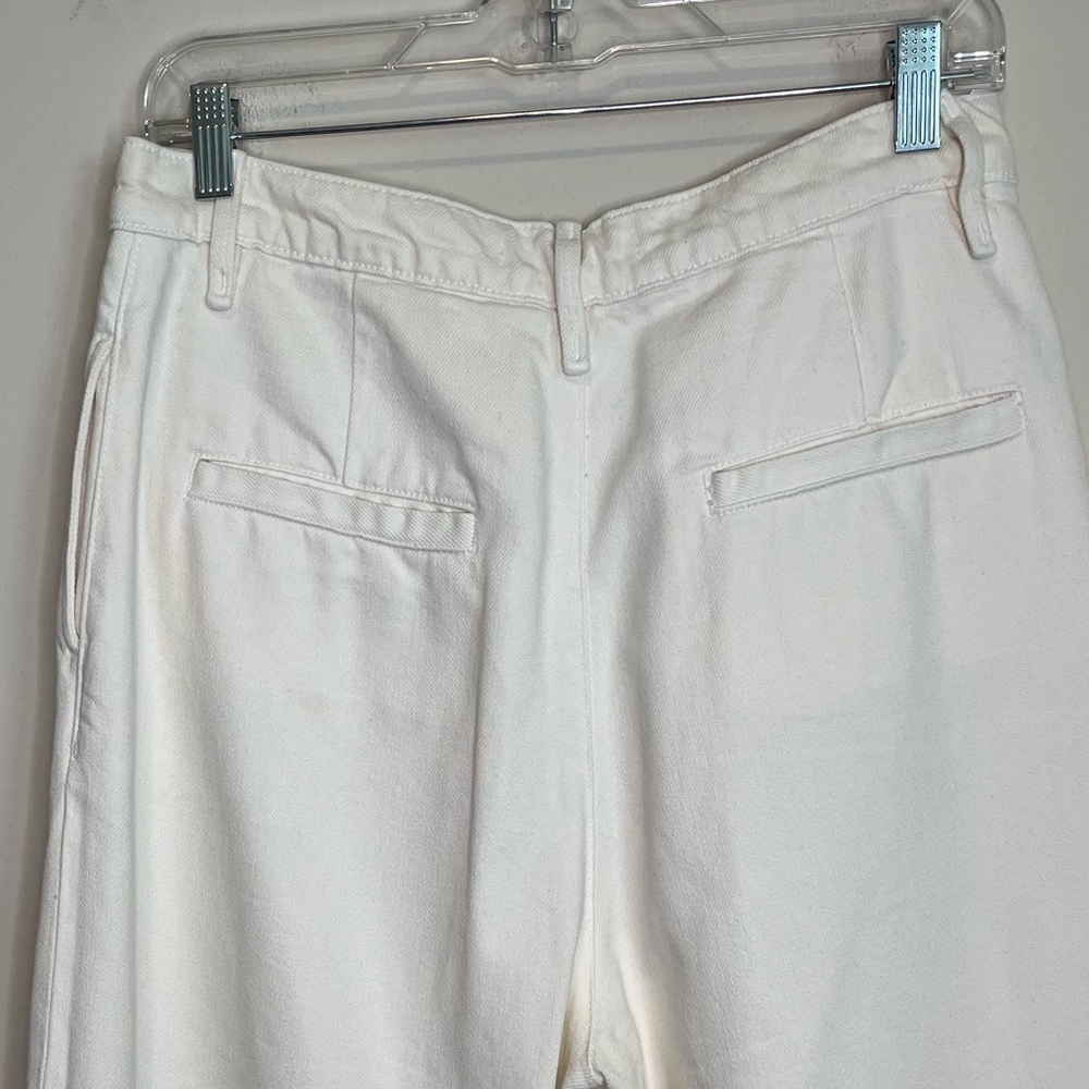 Zara Asymmetrical High Waisted Jeans Size 8 - Picture 15 of 16